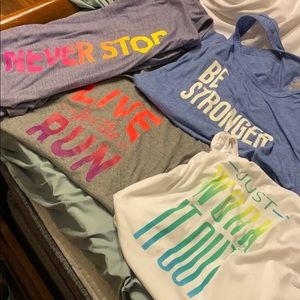 Lot of 4 2xl workout dri more tops. Danskin